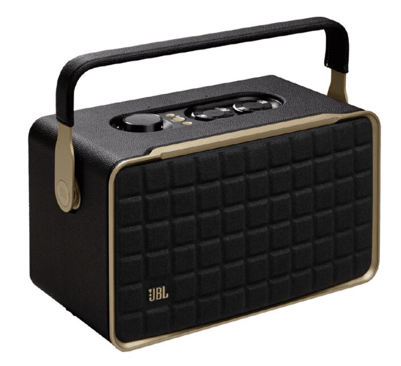 JBL Authentics 300 Portable Smart Home Speaker with Wi-Fi, Bluetooth & Voice Assistants – Compact Premium Audio for Smart Living