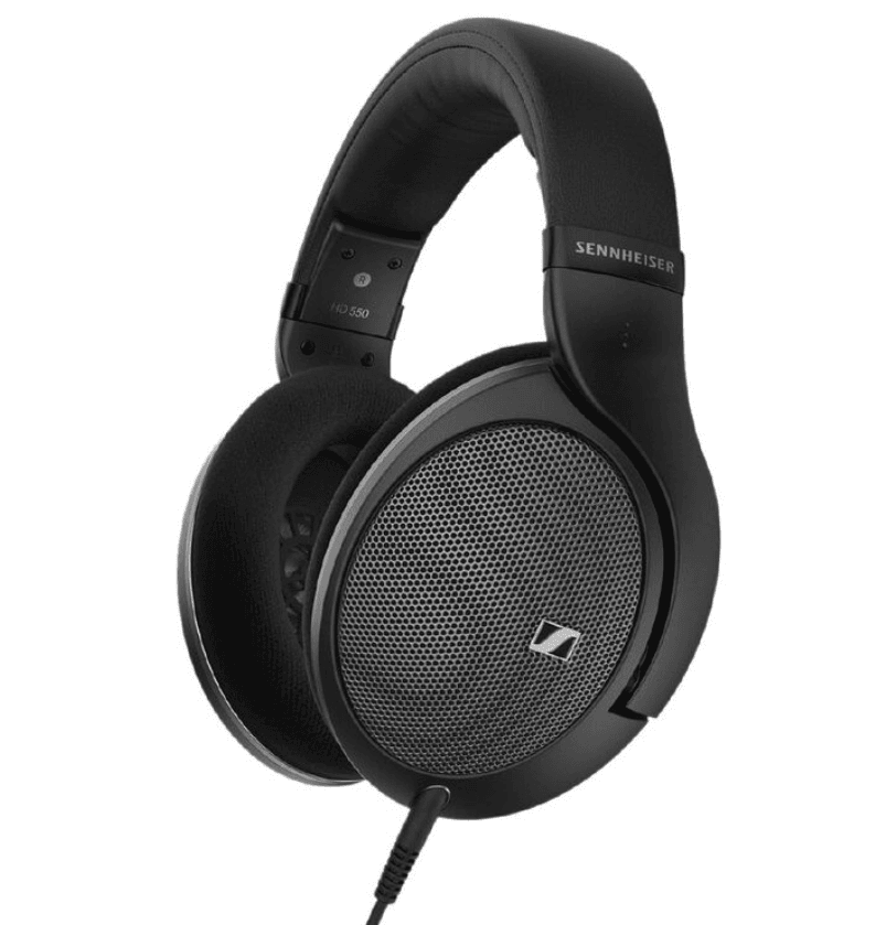 Sennheiser HD 550 Over-Ear Open-Back Wired Headphones - Black – High-Fidelity Open-Back Audio for Premium Listening
