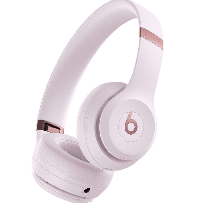Beats Solo4 Wireless On-Ear Headphones - Cloud Pink – Stylish Wireless Audio with Comfortable On-Ear Design