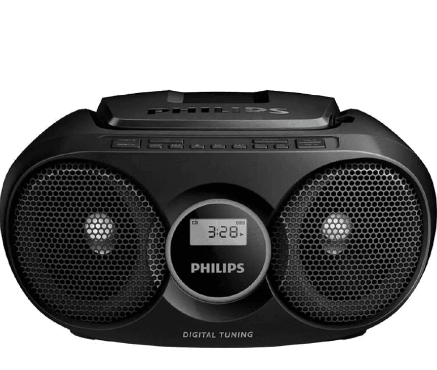 Philips AZ215B Portable CD/Radio Soundmachine – Compact All-in-One Music Player for Home and Travel