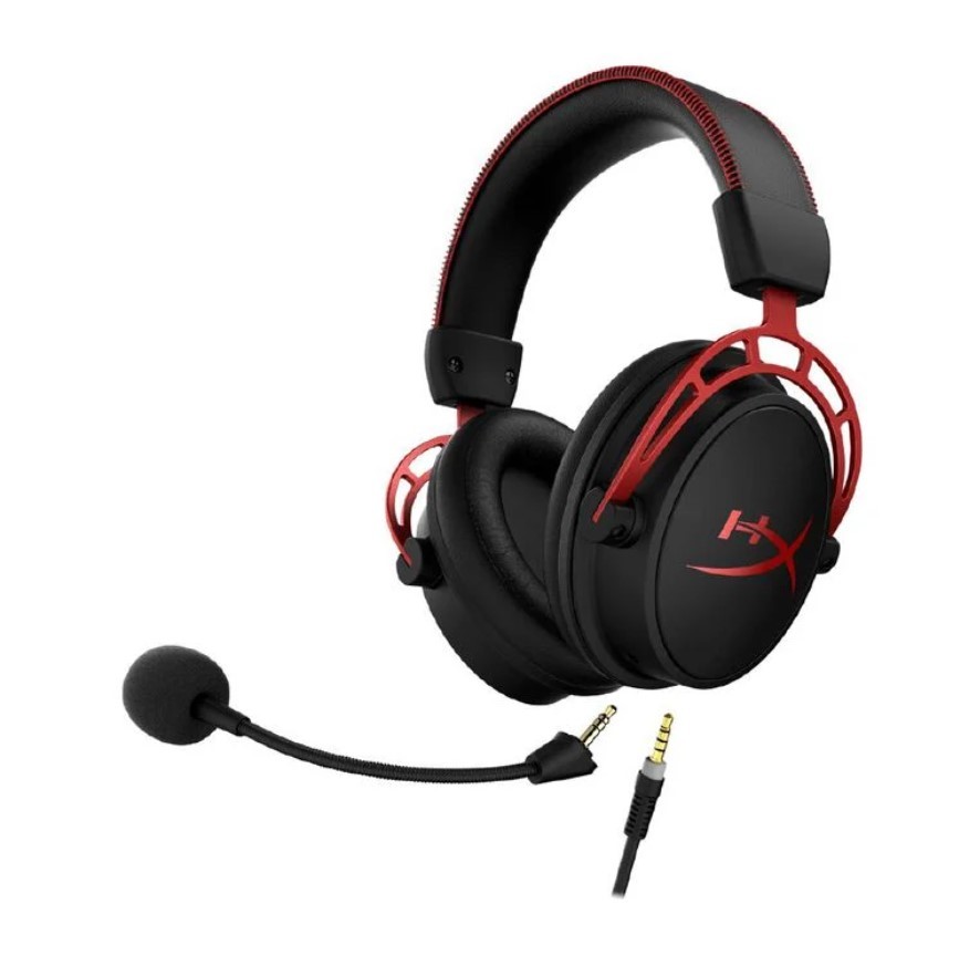 HyperX Cloud Alpha Wired Gaming Headset - Black/Red