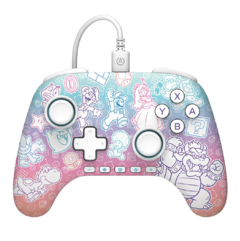 PowerA Advanced Wired Controller for Nintendo Switch 2 - Mushroom Kingdom