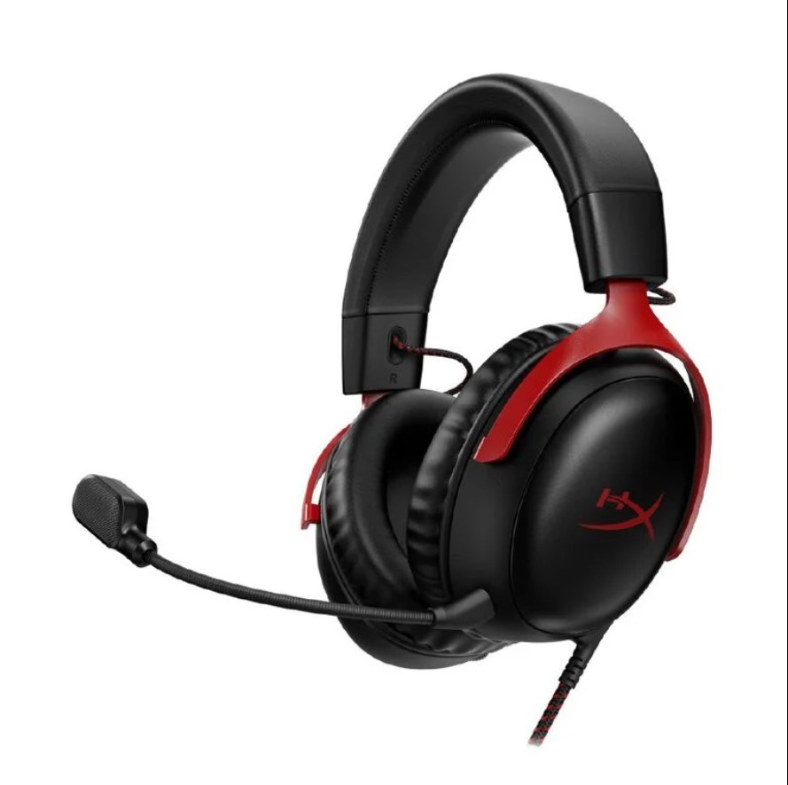 HyperX Cloud III Gaming Headset - Black/Red