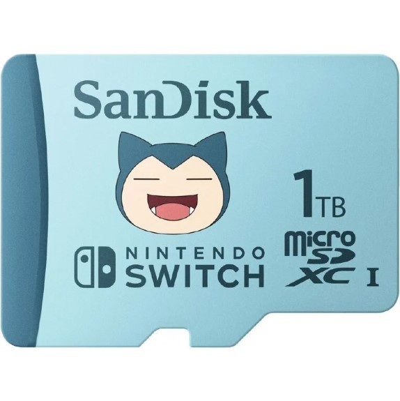 Sandisk Nintendo & Pokemon Co-branded Snorlax 1TB MicroSDXC Card