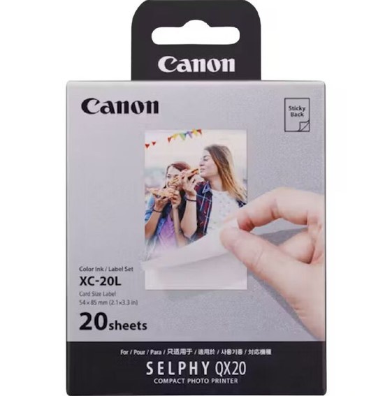 Canon XC-20L Card Size Label for QX20 - 20 Sheets