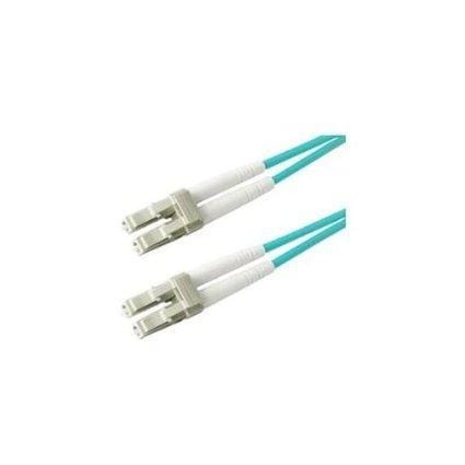 Addon 2m lc to lc aqua om3 duplex ofnr (riser-rated) fiber patch cable