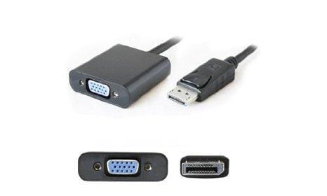 Addon 8in displayport male to vga female black adapter cable