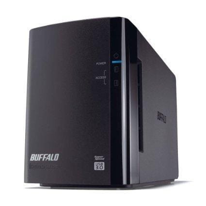 Buffalo drivestation duo 4 tb (2 x 2 tb) high performance raid array with optimi
