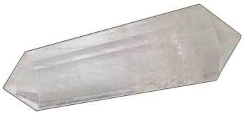 Double Terminated Quartz Point 2" faceted