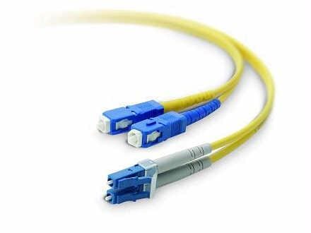 Belkin fiber optic cable; singlemode sc/lc duplex, 8.3/125