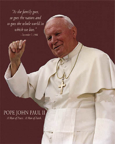 Pope John Paul II Waving