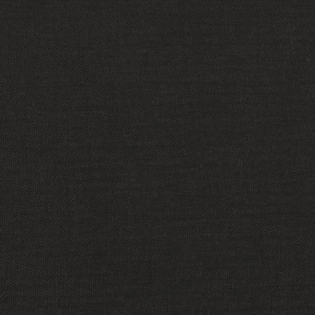 2-Seater Sofa Bed Black Fabric