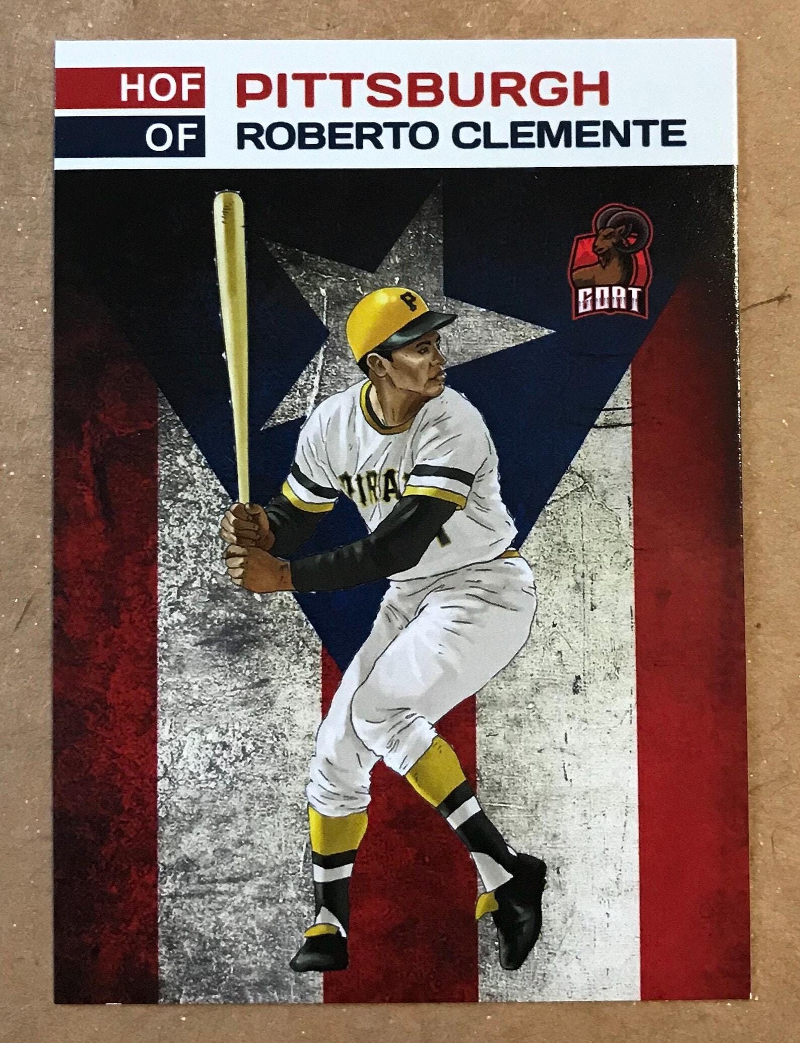 Roberto Clemente Hall of Fame #21 Baseball Card 1 of 1000