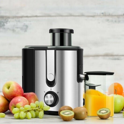 Centrifugal Juicer Machine Juicer Extractor Dual Speed - Color: Silver