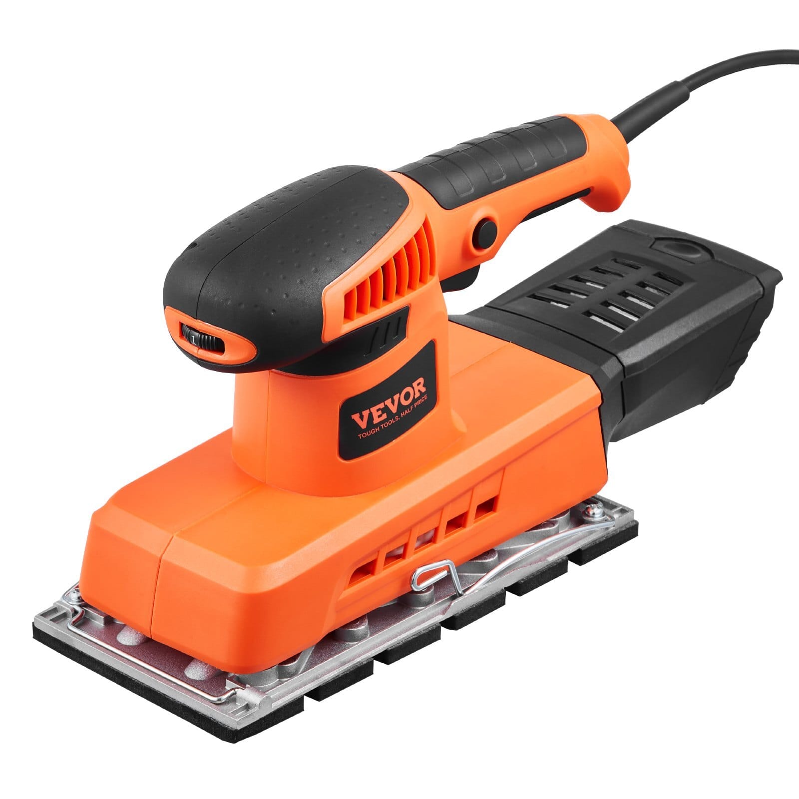 Sheet Sander, 1/2 Sheet 2.5A Electric Sander for Woodworking, Max. 12000RPM Variable Speed Sheet Finishing Sander with Sandpaper and Dust Box for Wood Polishing Sanding