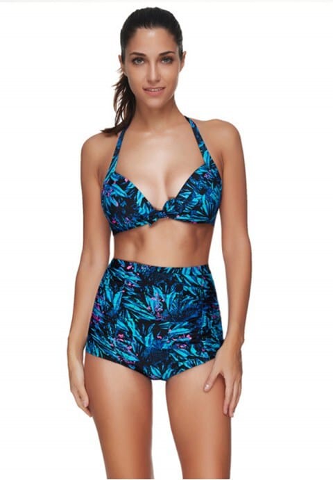 Floral Printed Bikini Swimsuit