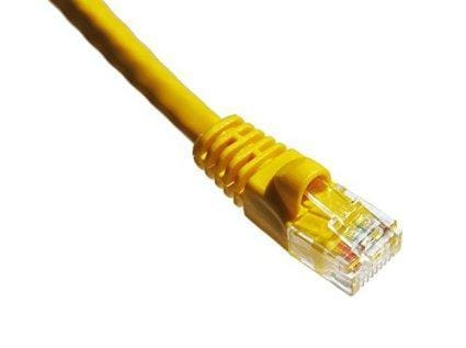 Axiom 14ft cat5e 350mhz patch cable molded boot (yellow)