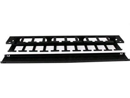 1u horizontal finger duct rack cable management panel with cover - server rack c
