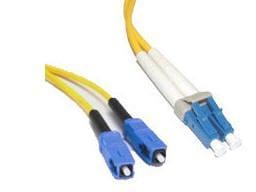 C2g 5m lc-sc 9/125 duplex single mode os2 fiber cable - yellow - 16ft os2 cable