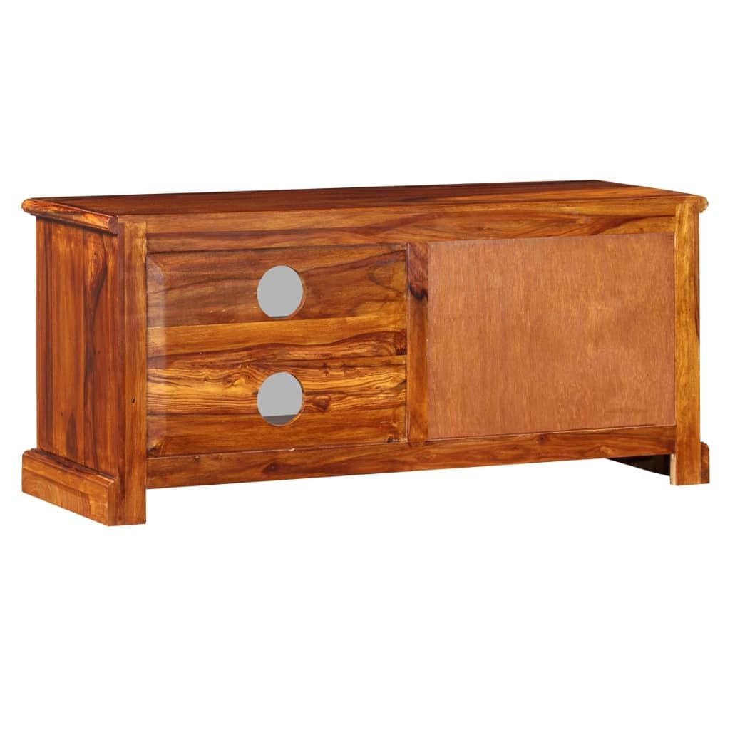 TV Stand Solid Wood Acacia 35.4"x11.8"x15.7"