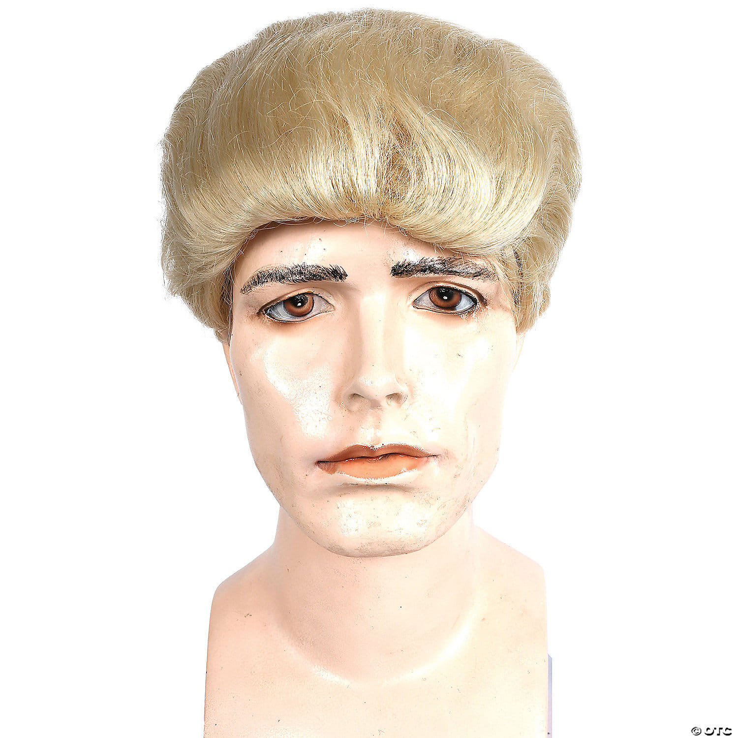 Men's ponytail wig platinum blonde 613