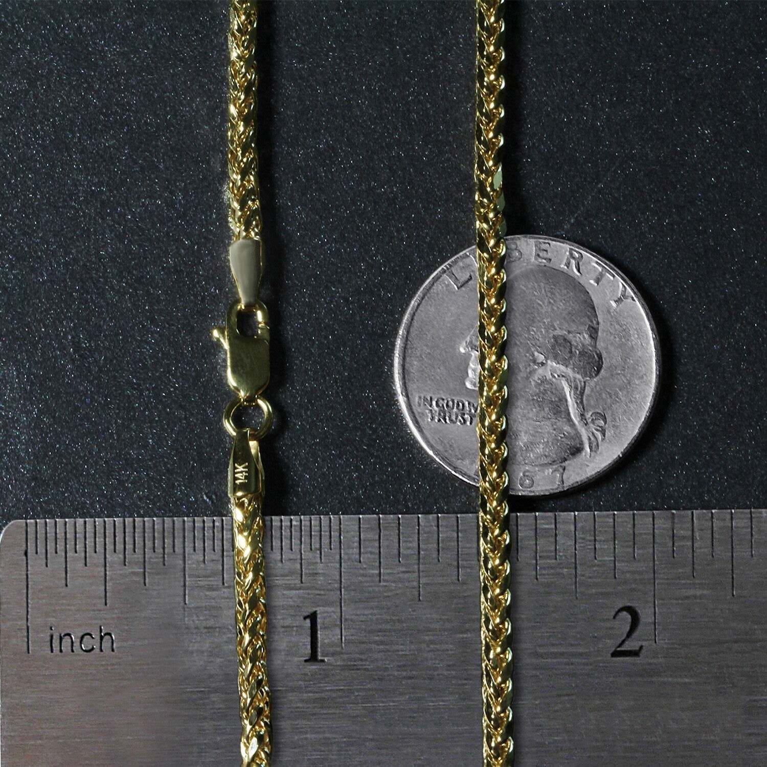 14k Yellow Gold Lite Diamond Cut Round Franco Chain (2.70 mm)