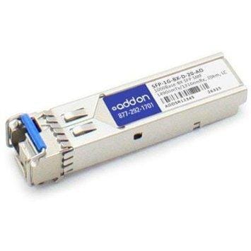 Addon msa compliant compatible taa compliant 1000base-bx sfp transceiver (smf, 1