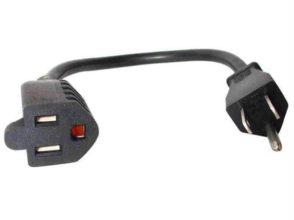 Ac power extension cord 6ft/2m 16awg power supply extension cable nema 5-15r to
