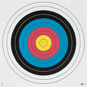 Maple Leaf Target Face FITA 10-Ring 80 cm. 25 pk.