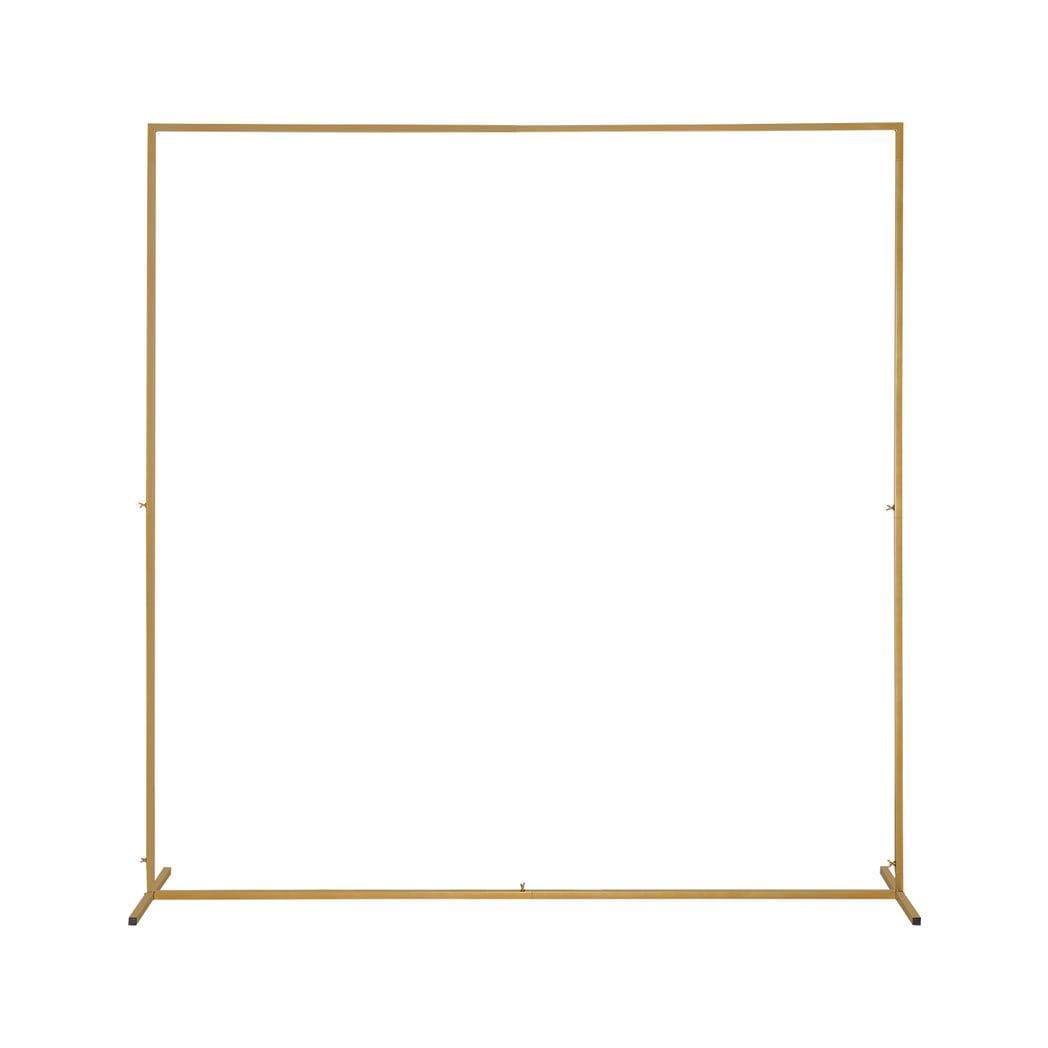 200*50*200cm Wedding Iron Art Flat Top With Water Bag Door Frame Shape Iron Arch Golden
