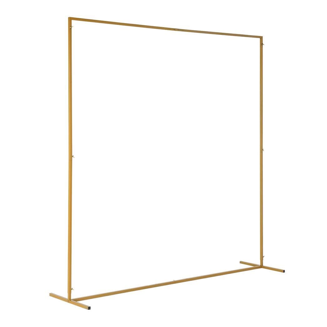 200*50*200cm Wedding Iron Art Flat Top With Water Bag Door Frame Shape Iron Arch Golden