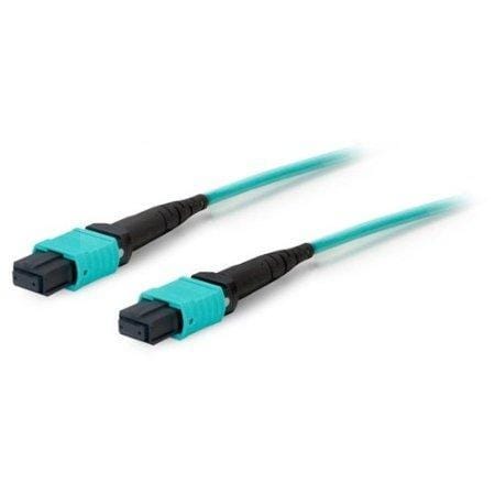 Addon 20m mpo/upc to mpo/upc aqua om3 ofnr (riser-rated) 12-strand fiber patch c