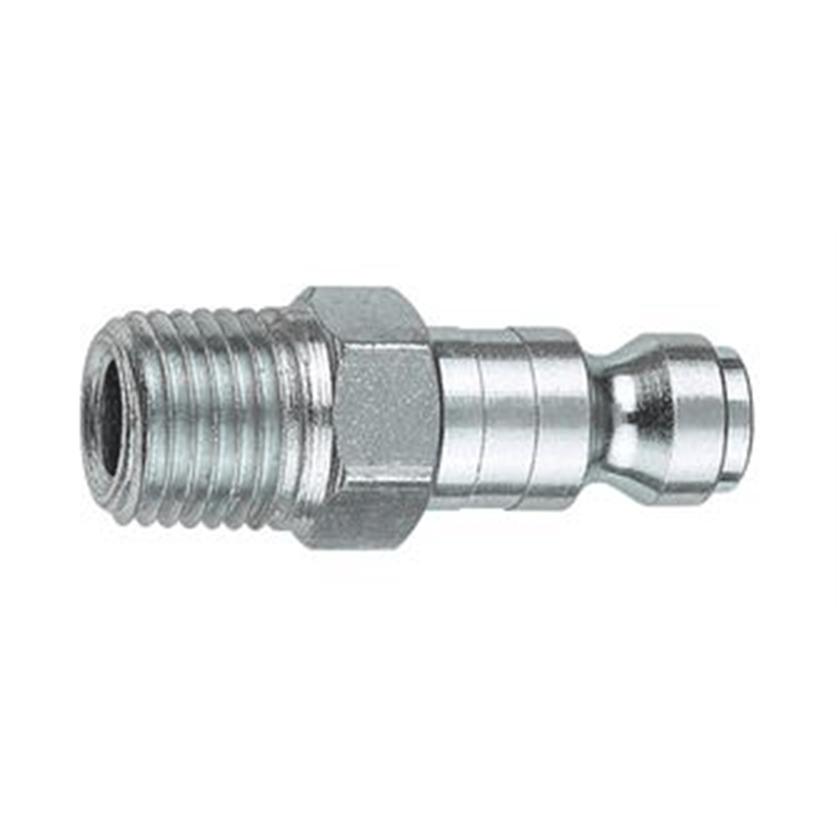 Amflo 1/4" Coupler Plug with 3/8 Male Threads Automotive T Style- Pack of 10