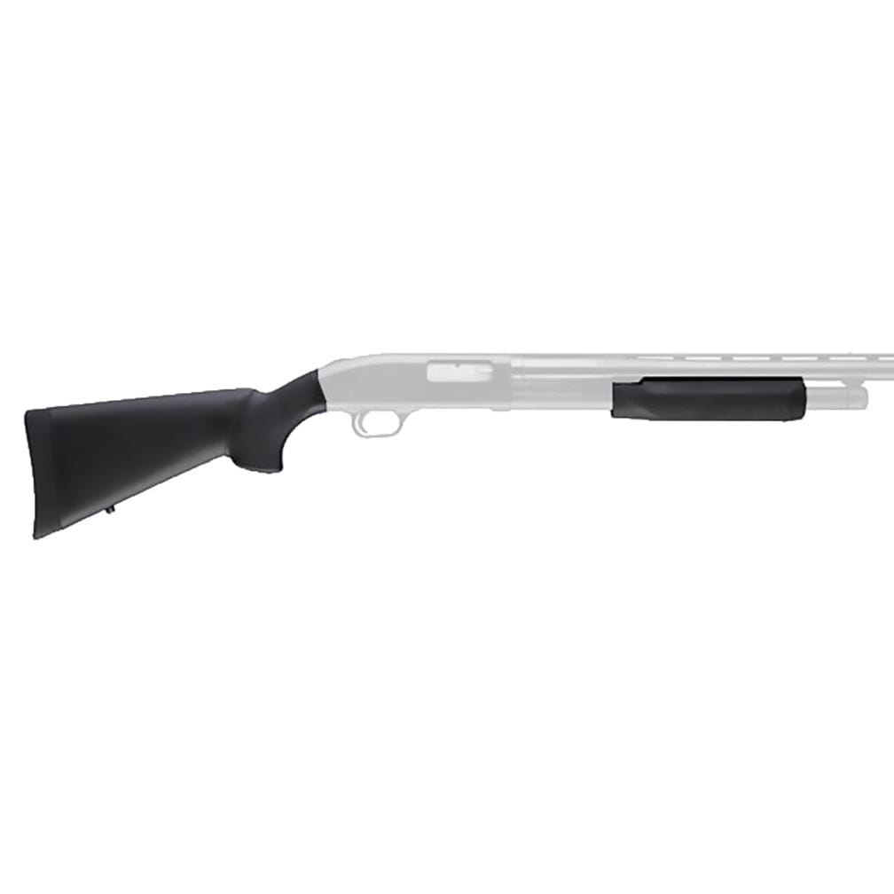 Hogue Mossberg 500 20-Gauge Series OverMolded Shotgun Stock/Foregrip (Black)