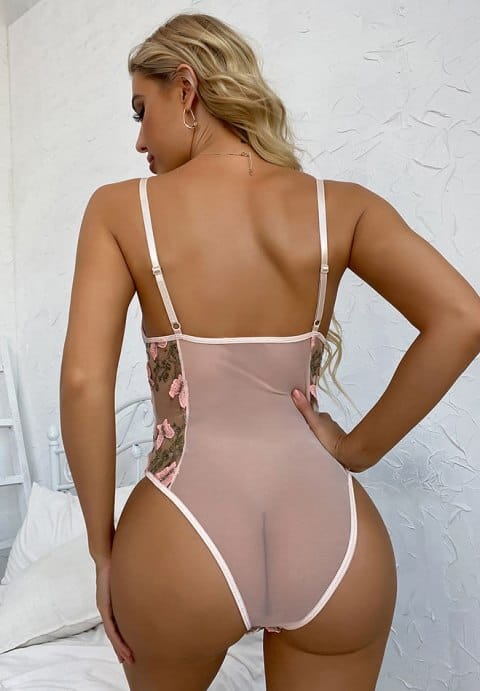 Mesh With My Heart Teddy Set