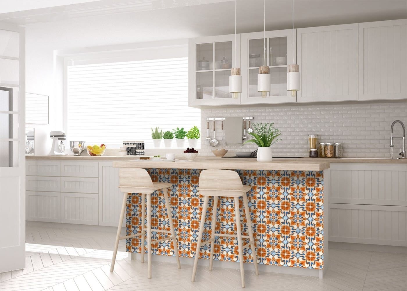 5" X 5" Queen Mosaic Removable Peel And Stick Tiles