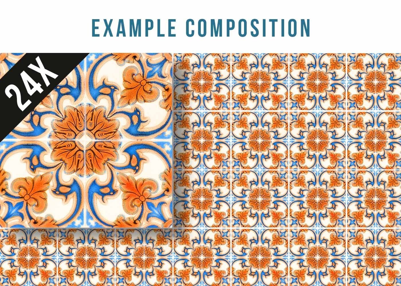 5" X 5" Queen Mosaic Removable Peel And Stick Tiles