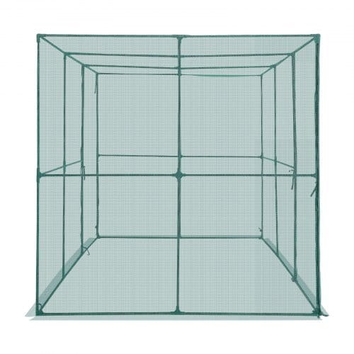 Crop Cage, 9.5 x 6.36 x 6.36 ft Plant Protection Tent with Zippered Door, Wind-Resistant Tall Crop Cage, Easy to Install, Outdoor Raised Bed Cover, Tomato Plant Netting for Garden Patio Lawn