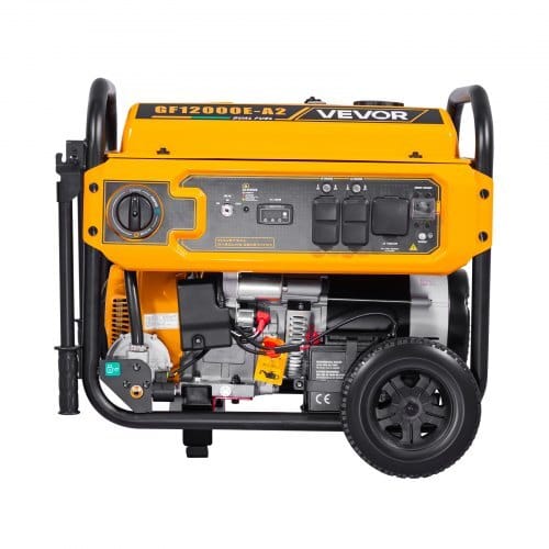 Portable Generator, Gasoline 13500W Peak Watt & LPG 12000W Peak Watt Dual Fuel Generator, Home Backup Generators with Electric Start, Gasoline & LPG Powered, CO Sensor, 20A & 50A Outlets