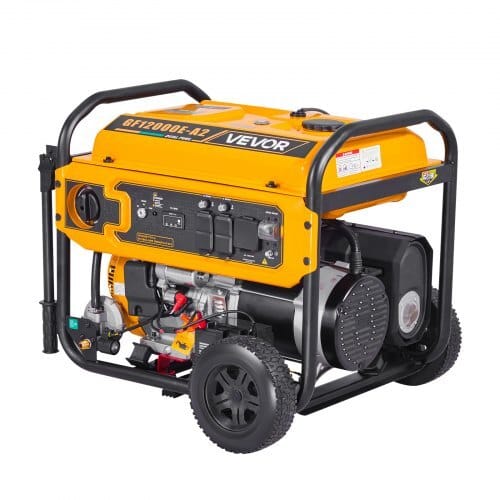Portable Generator, Gasoline 13500W Peak Watt & LPG 12000W Peak Watt Dual Fuel Generator, Home Backup Generators with Electric Start, Gasoline & LPG Powered, CO Sensor, 20A & 50A Outlets