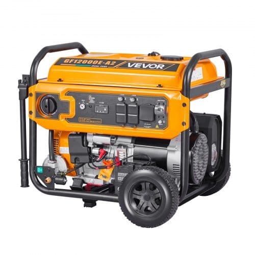 Portable Generator, Gasoline 13500W Peak Watt & LPG 12000W Peak Watt Dual Fuel Generator, Home Backup Generators with Electric Start, Gasoline & LPG Powered, CO Sensor, 20A & 50A Outlets