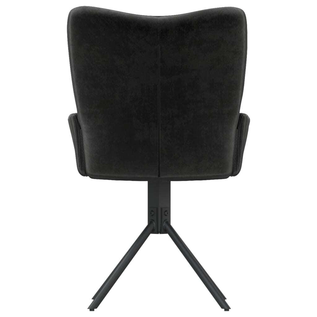 Swivel Dining Chairs 2 pcs Black Velvet