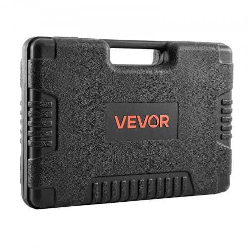 Socket Set, 108 Pieces, 1/4 & 1/2 inch Drive Socket and Ratchet Set, Metric Size from 4 to 32 mm, Mechanic Tool Kit with Bits, Accessories, Storage Case, CR-V Alloy Steel, for Automotive Repair
