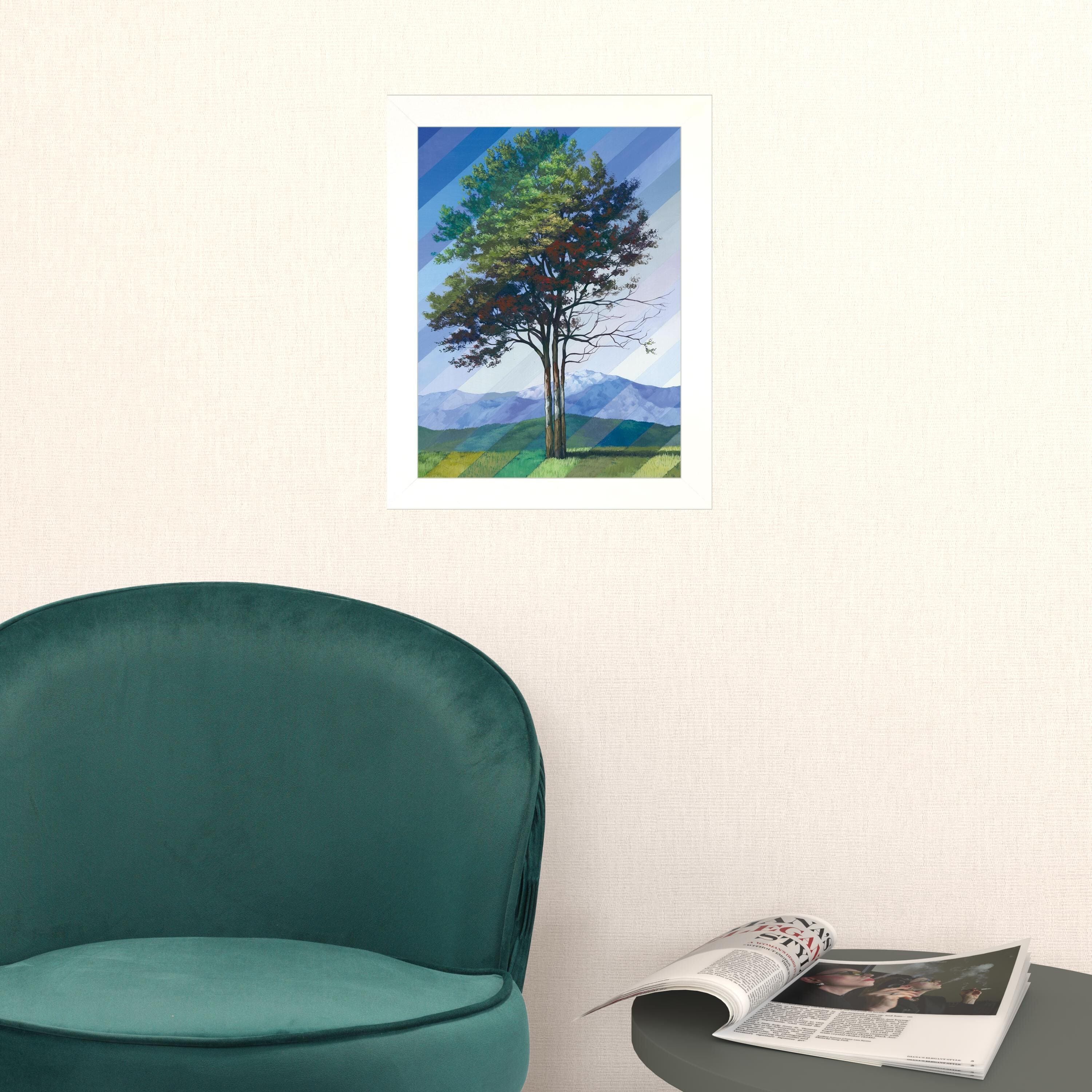 Catching Light as Time Passes 1 White Framed Print Wall Art