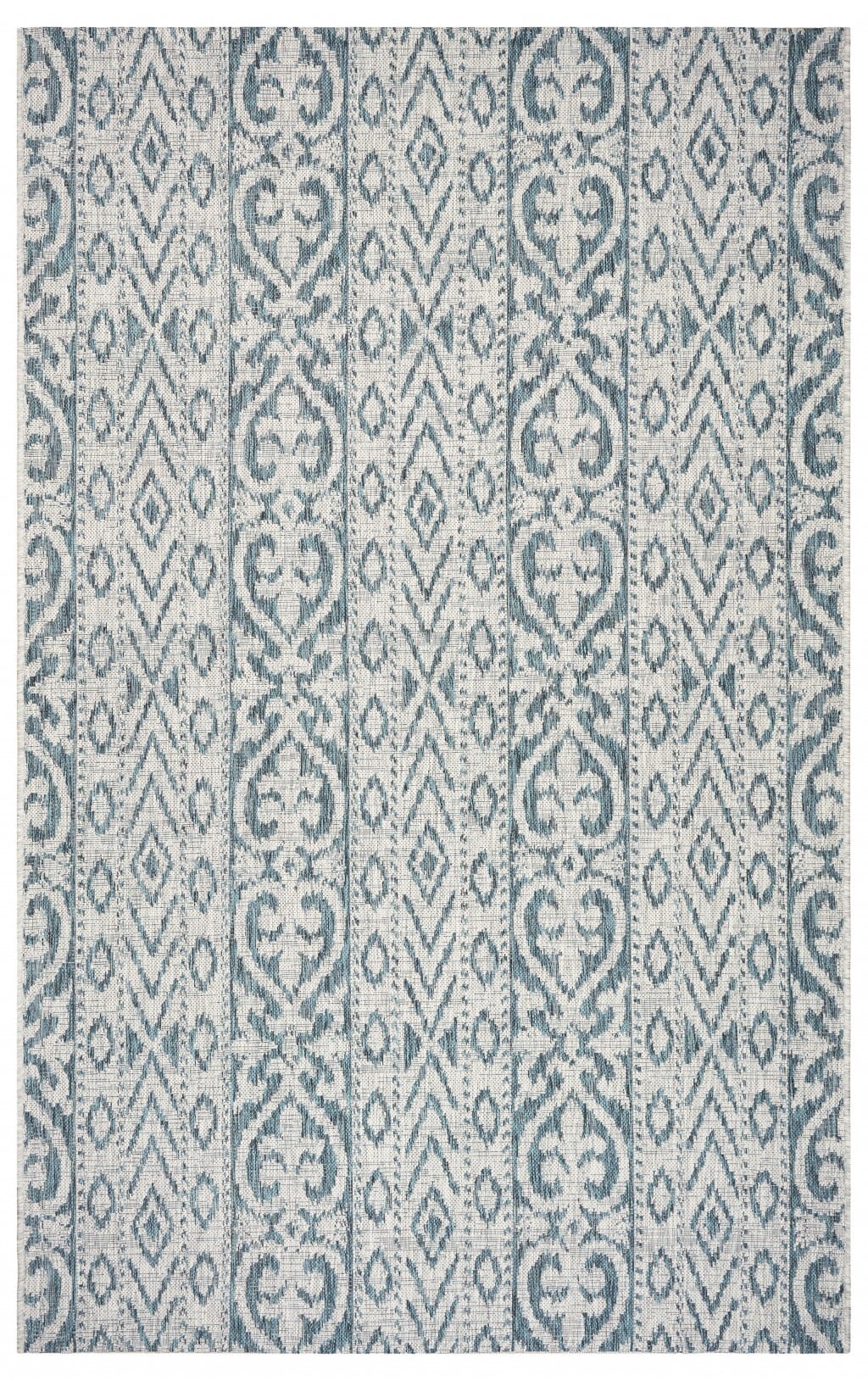 8' X 10' Beige Indoor Outdoor Area Rug