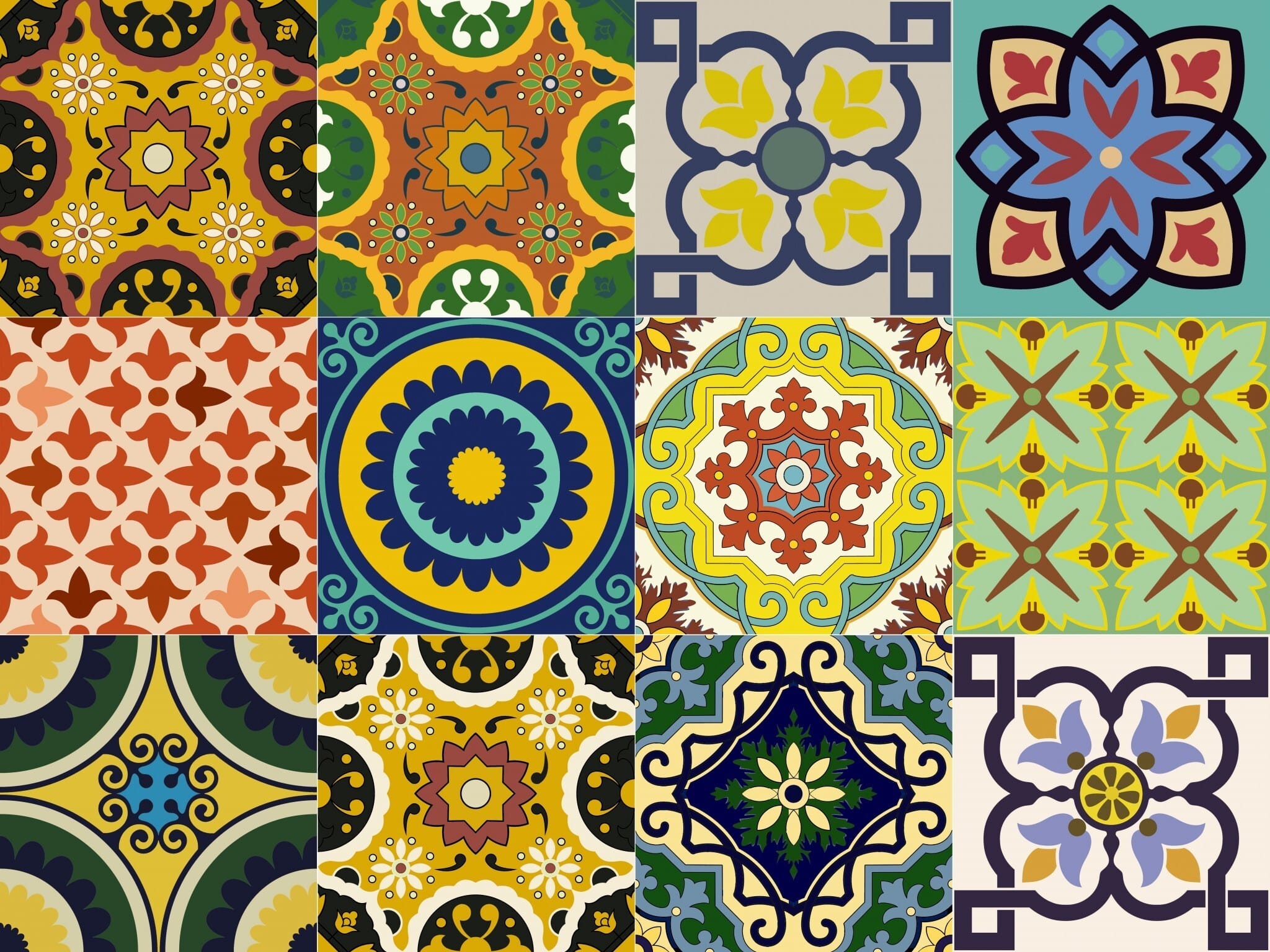 7" X 7" Euro Mosaic Peel and Stick Removable Tiles