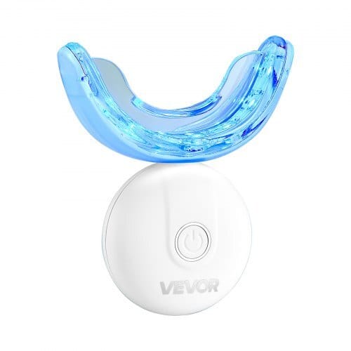 Teeth Whitening Kit with LED Light, 32 LED Accelerator Lights, Whitening Strips, Pens and Gel Syringes, U-Shaped Tray, Wireless Portable Kit Fast and Effectively Removes Stubborn Stains