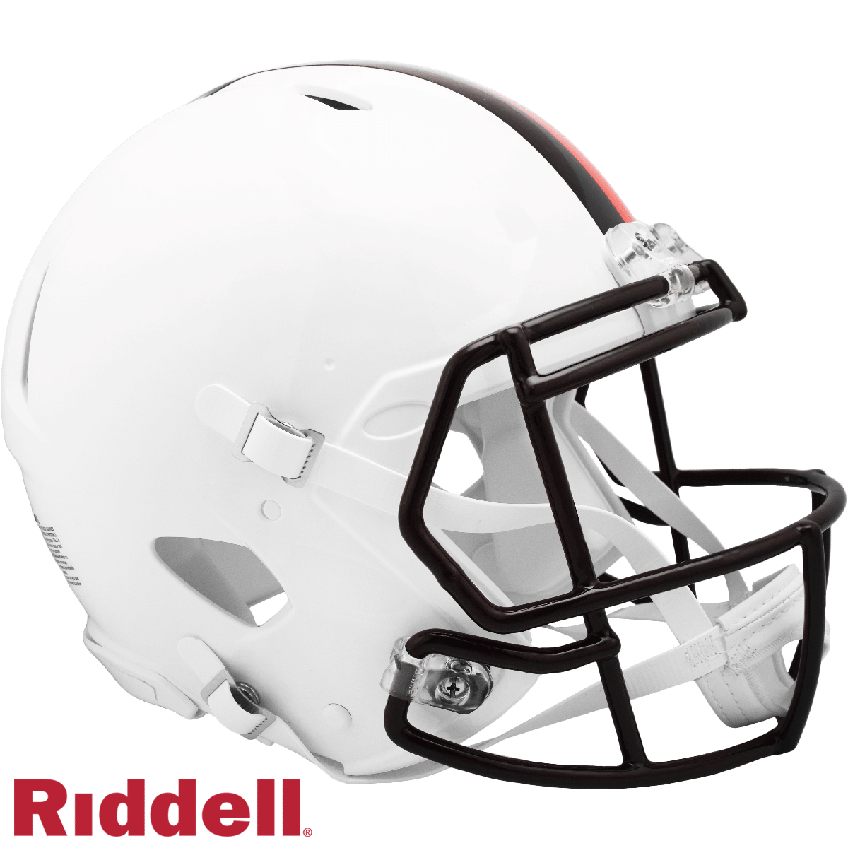 Cleveland Browns Helmet Riddell Authentic Full Size Speed Style On-Field Alternate 2023 White Out - Special Order