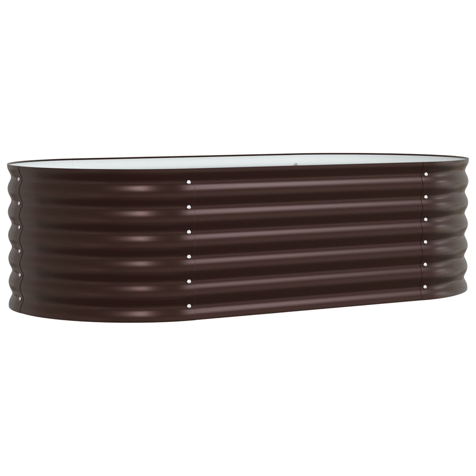 Raised Bed Brown 62.99 x 31.50 x 17.32 in Steel