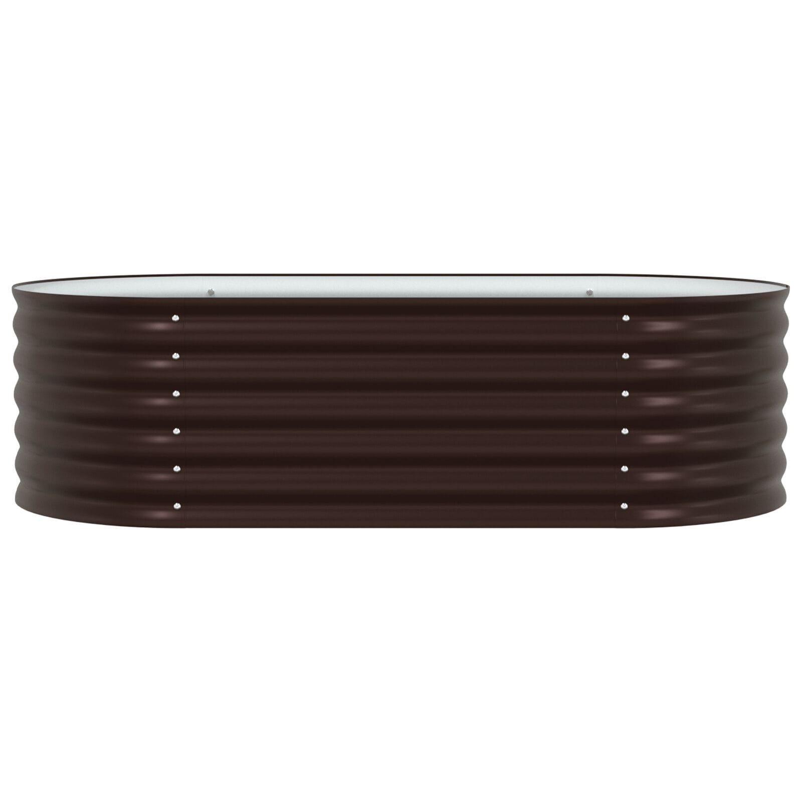 Raised Bed Brown 62.99 x 31.50 x 17.32 in Steel